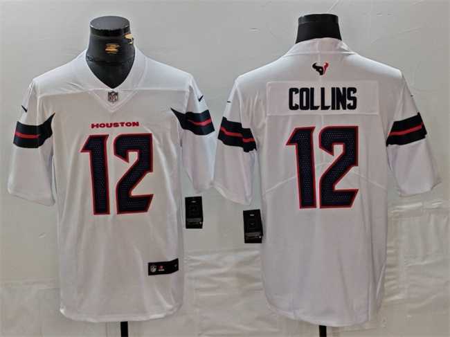 Men%27s Houston Texans #12 Nico Collins White Vapor Untouchable Stitched Football Jersey->houston texans->NFL Jersey