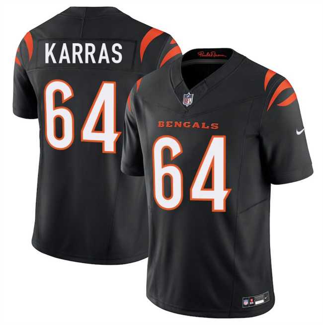Men%27s Cincinnati Bengals #64 Ted Karras Black 2025 F.U.S.E. Vapor Untouchable Limited Stitched Jersey Dzhi->cincinnati bengals->NFL Jersey