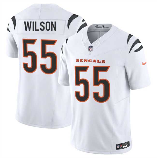 Men%27s Cincinnati Bengals #55 Logan Wilson White 2025 F.U.S.E. Vapor Untouchable Limited Stitched Jersey Dzhi->cincinnati bengals->NFL Jersey
