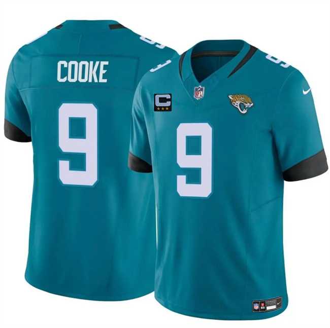 Men%27s Jacksonville Jaguars #9 Logan Cooke Teal 2025 F.U.S.E. With 3-Star C Patch Vapor Untouchable Limited Stitched Jersey Dzhi->jacksonville jaguars->NFL Jersey