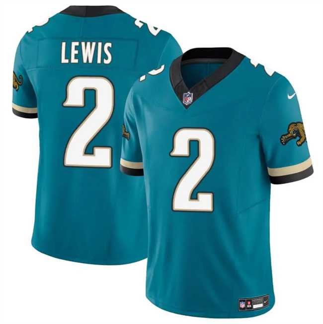 Men%27s Jacksonville Jaguars #2 Jourdan Lewis Teal 2025 F.U.S.E. Prowler Throwback Vapor Limited Stitched Jersey Dzhi->indianapolis colts->NFL Jersey