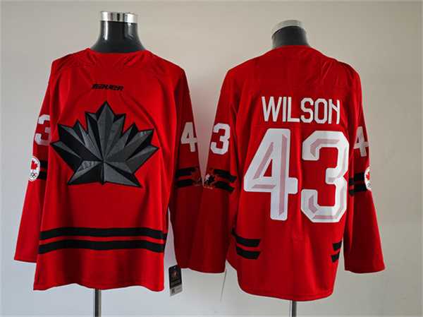Men%27s Canada Hockey #43 Tom Wilson Red Stitched Jersey->olympics canada jerseys->NHL Jersey