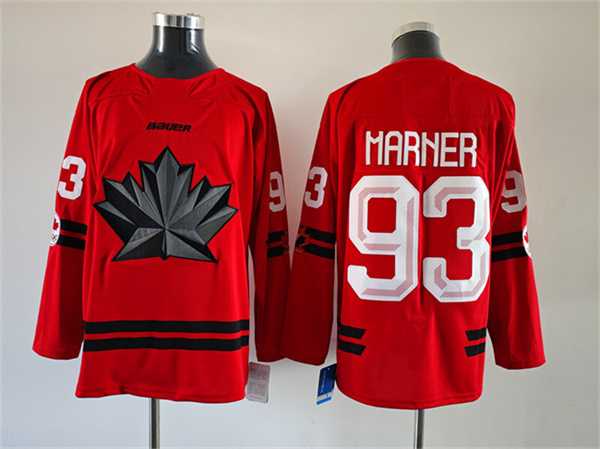 Men%27s Canada Hockey #93 Mitch Marner Red Stitched Jersey->olympics usa jerseys->NHL Jersey