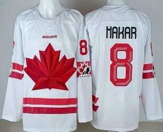Youth Canada #8 Cale Makar White 2026 Olympics Authentic Jersey->olympics canada jerseys->NHL Jersey