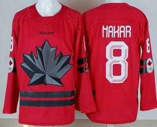 Youth Canada #8 Cale Makar Red 2026 Olympics Authentic Jersey->olympics usa jerseys->NHL Jersey
