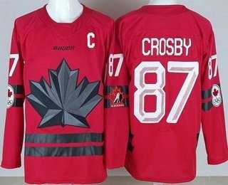 Youth Canada #87 Sidney Crosby Red 2026 Olympics Authentic Jersey->olympics canada jerseys->NHL Jersey