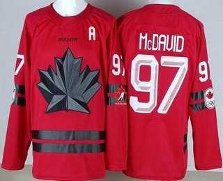 Youth Canada #97 Connor McDavid Red 2026 Olympics Authentic Jersey->olympics canada jerseys->NHL Jersey