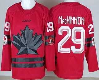 Youth Canada #29 Nathan MacKinnon Red 2026 Olympics Authentic Jersey->olympics canada jerseys->NHL Jersey