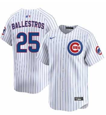 Men%27s Chicago Cubs #25 Moises ballesteros White Cool Base Stitched Jersey Dzhi->chicago cubs->MLB Jersey
