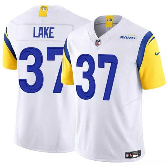Men%27s Los Angeles Rams #37 Quentin Lake White 2025 F.U.S.E. Vapor Untouchable Stitched Jersey Dzhi->los angeles rams->NFL Jersey