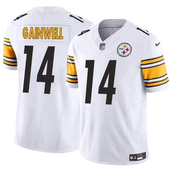Men & Women & Youth Pittsburgh Steelers #14 Kenneth Gainwell White 2025 F.U.S.E. Vapor Limited Stitched Jersey->pittsburgh steelers->NFL Jersey