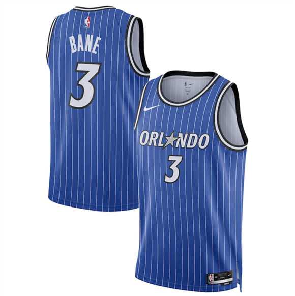 Men%27s Orlando Magic #3 Desmond Bane Blue 2025 Icon Edition Stitched Basketball Jersey Dzhi->los angeles lakers->NBA Jersey