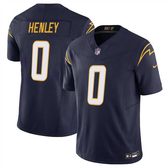 Men%27s Los Angeles Chargers #0 Daiyan Henley Navy 2025 F.U.S.E Vapor Limited Stitched Jersey Dzhi->las vegas raiders->NFL Jersey