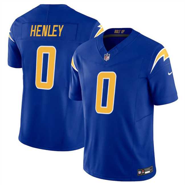 Men%27s Los Angeles Chargers #0 Daiyan Henley Royal 2025 F.U.S.E Vapor Limited Stitched Jersey Dzhi->los angeles chargers->NFL Jersey