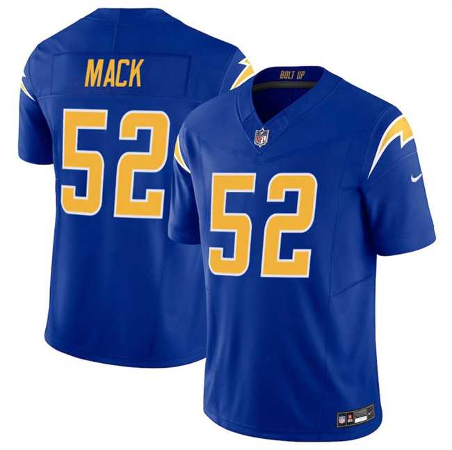 Men%27s Los Angeles Chargers #52 Khalil Mack Royal 2025 F.U.S.E Vapor Limited Stitched Jersey Dzhi->los angeles chargers->NFL Jersey