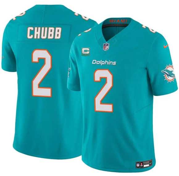 Men%27s Miami Dolphins #2 Bradley Chubb Aqua 2025 F.U.S.E. With 1-Star C Patch Vapor Limited Stitched Jersey Dzhi->los angeles rams->NFL Jersey