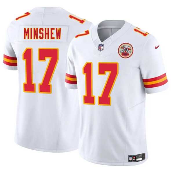 Men & Women & Youth Kansas City Chiefs #17 Gardner Minshew White 2025 F.U.S.E. Vapor Untouchable Limited Stitched Jersey->jacksonville jaguars->NFL Jersey