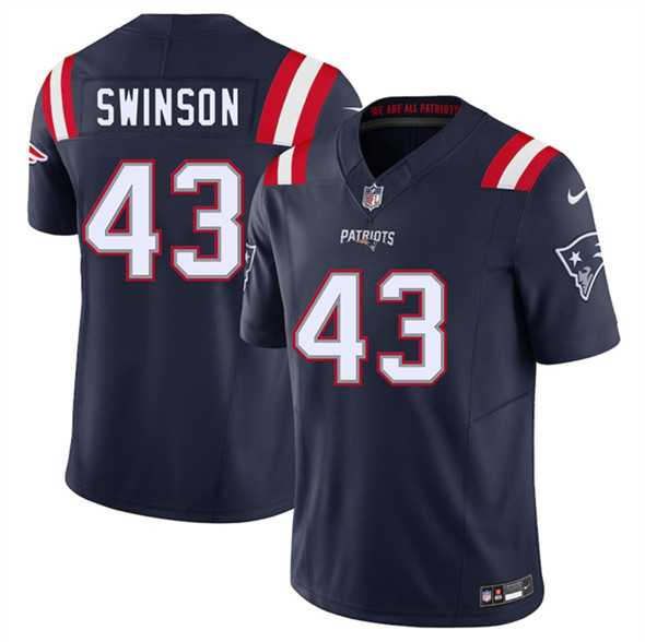 Men & Women & Youth New England Patriots #43 Bradyn Swinson Navy 2025 F.U.S.E. Vapor Limited Stitched Jersey->miami dolphins->NFL Jersey