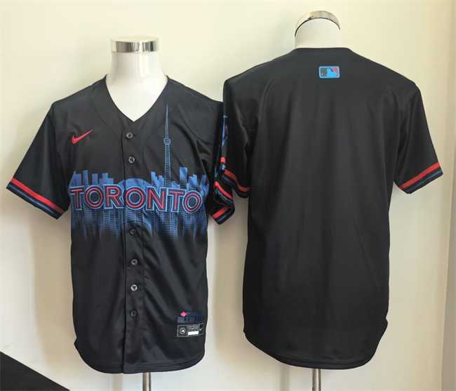 Men%27s Toronto Blue Jays Blank Navy 2024 City Connect Limited Stitched Baseball Jersey->toronto blue jays->MLB Jersey